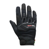 TVS Racing Riding Gloves City - Black | Smartphone Friendly for Ultimate Grip