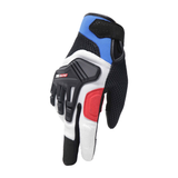 TVS Racing Riding Gloves City - Blue & Red | Smartphone Friendly for Ultimate Grip