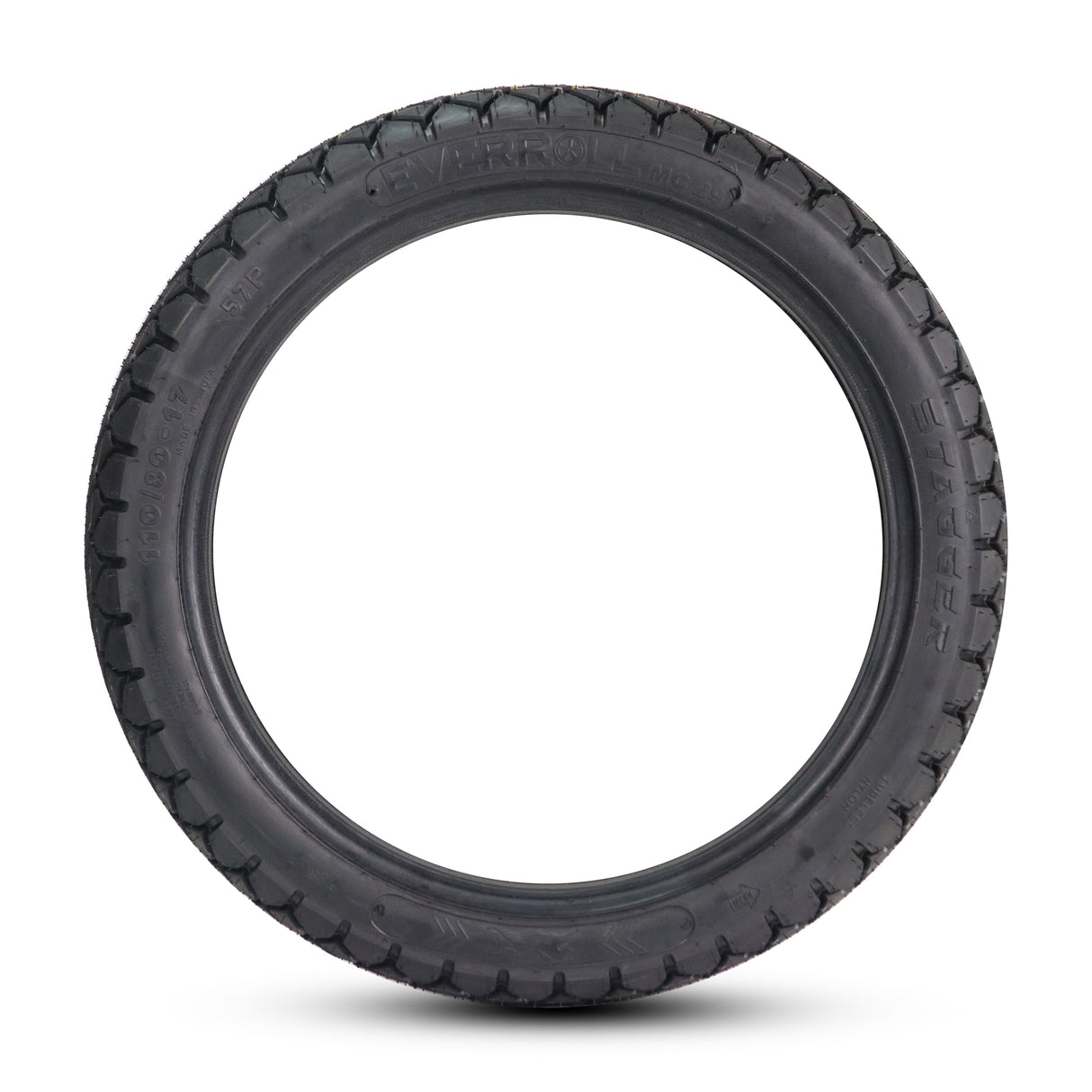 EverRoll Rear Tubeless Nylon Tyre - 110/80-17 TL TO MC29 | Vehicle Compatibility - TVS Apache RTR 160 & 180