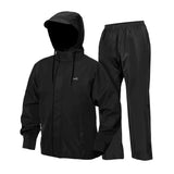 TVS Double Layer Polyester Raincoat with Pant and Adjustable Drawcord for Hoodie