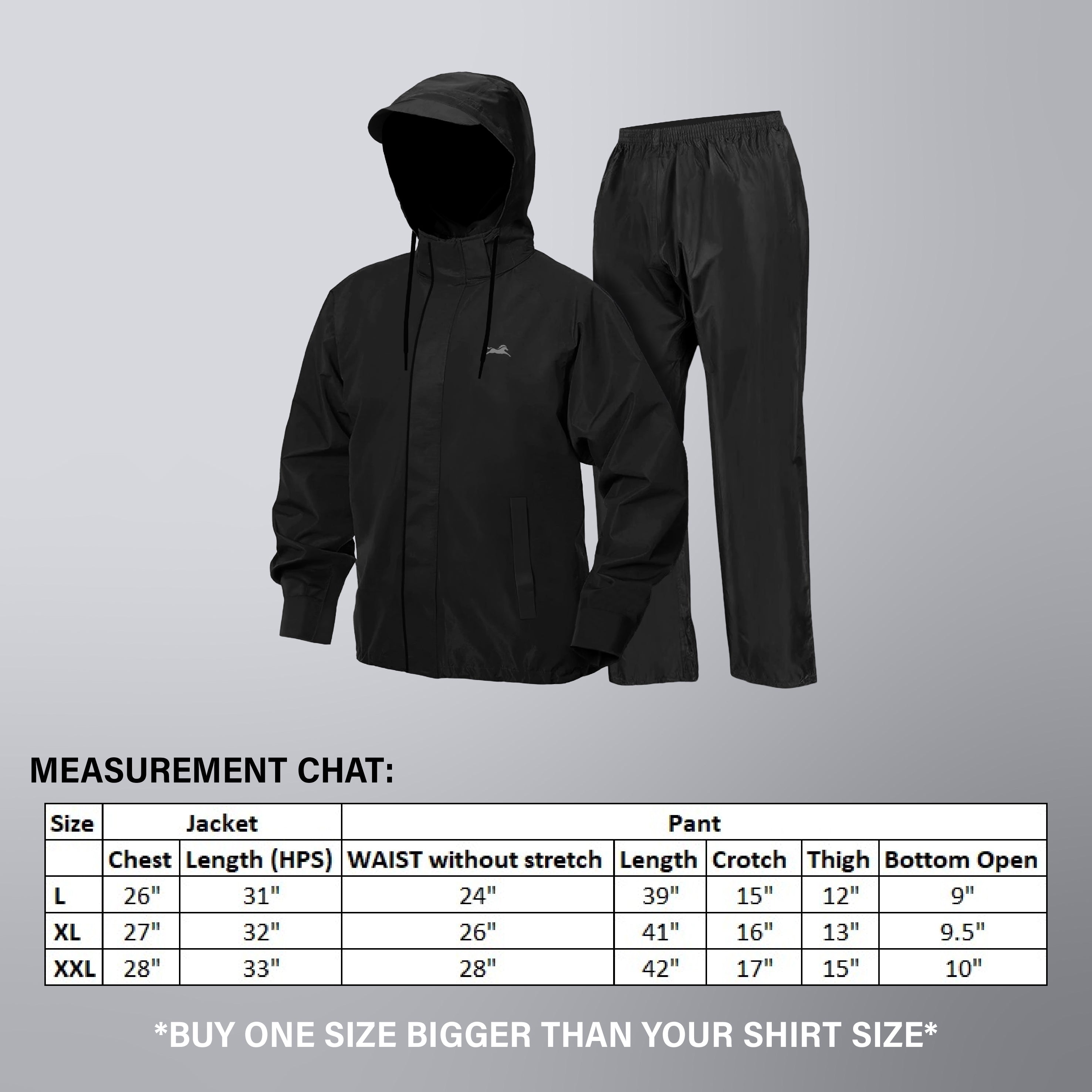 TVS Double Layer Polyester Raincoat with Pant and Adjustable