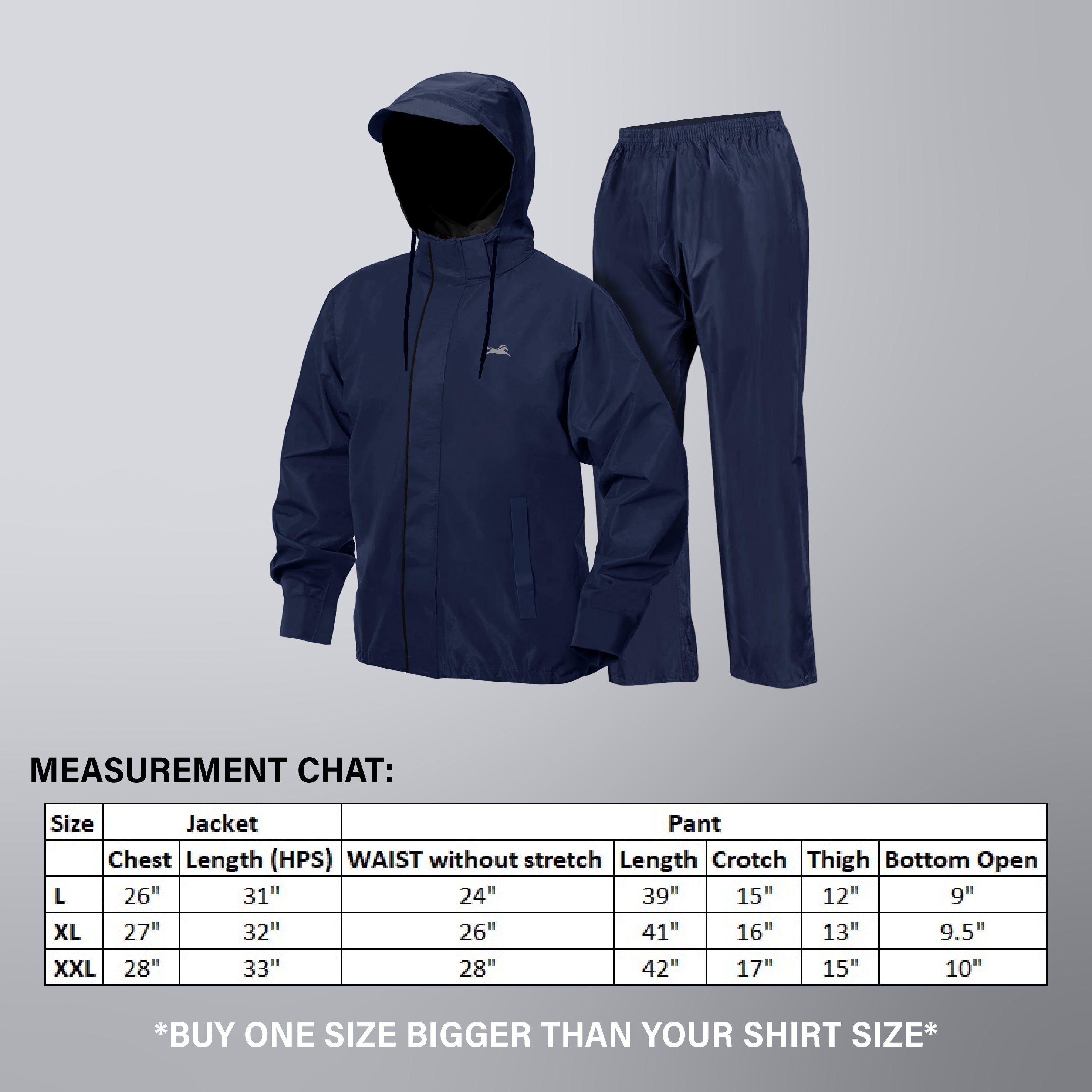 TVS Double Layer Polyester Raincoat with Pant and Adjustable