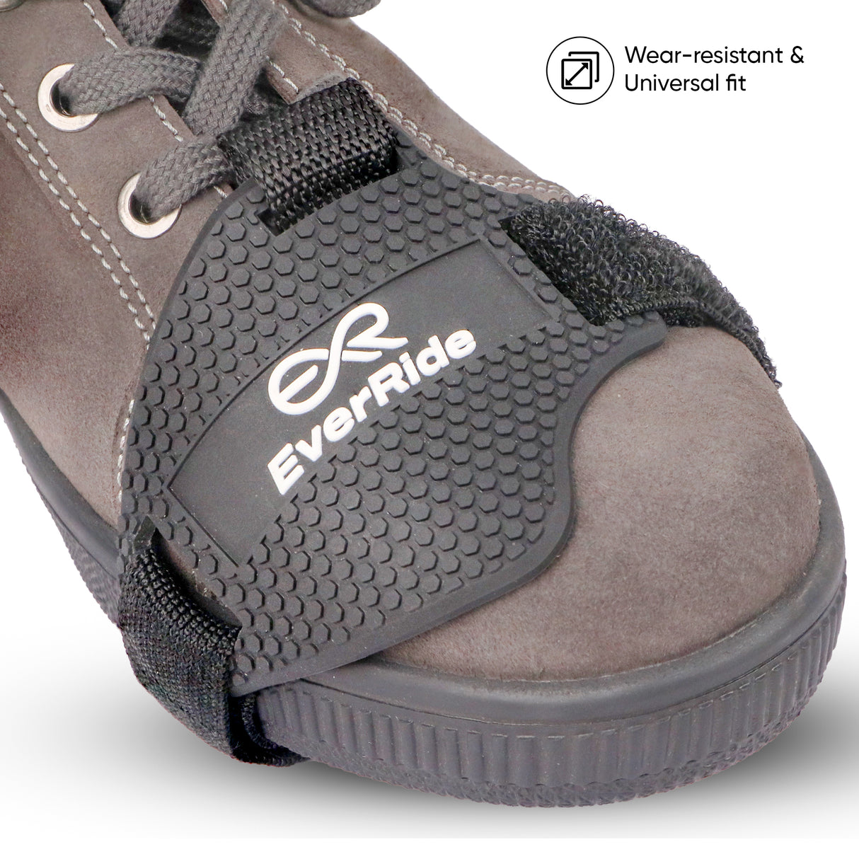EverRide Motorcycle Shoe Protector Gear Shift Pad – Anti-Slip Rubber Boot Guard | Durable, Easy Fit & Long-Lasting Riding Protection