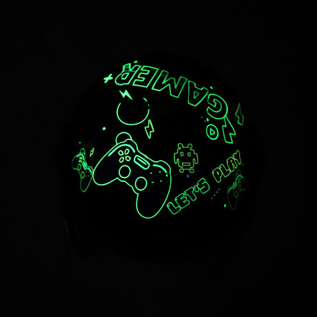TVS Moto Jr. Kids Helmet |Fun Glow in the Dark Graphics | Lightweight ISI Certified ABS Shell| Removable Cheek Pads | Ideal Kids Bike Helmet for Cycle Scooter Daily Ride Comfort & Protection