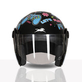 TVS Moto Jr. Kids Helmet |Fun Glow in the Dark Graphics | Lightweight ISI Certified ABS Shell| Removable Cheek Pads | Ideal Kids Bike Helmet for Cycle Scooter Daily Ride Comfort & Protection