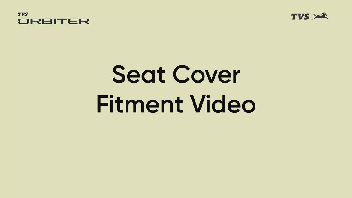 TVS Orbiter Seat Cover – Premium Quality, Waterproof, and Durable Protection