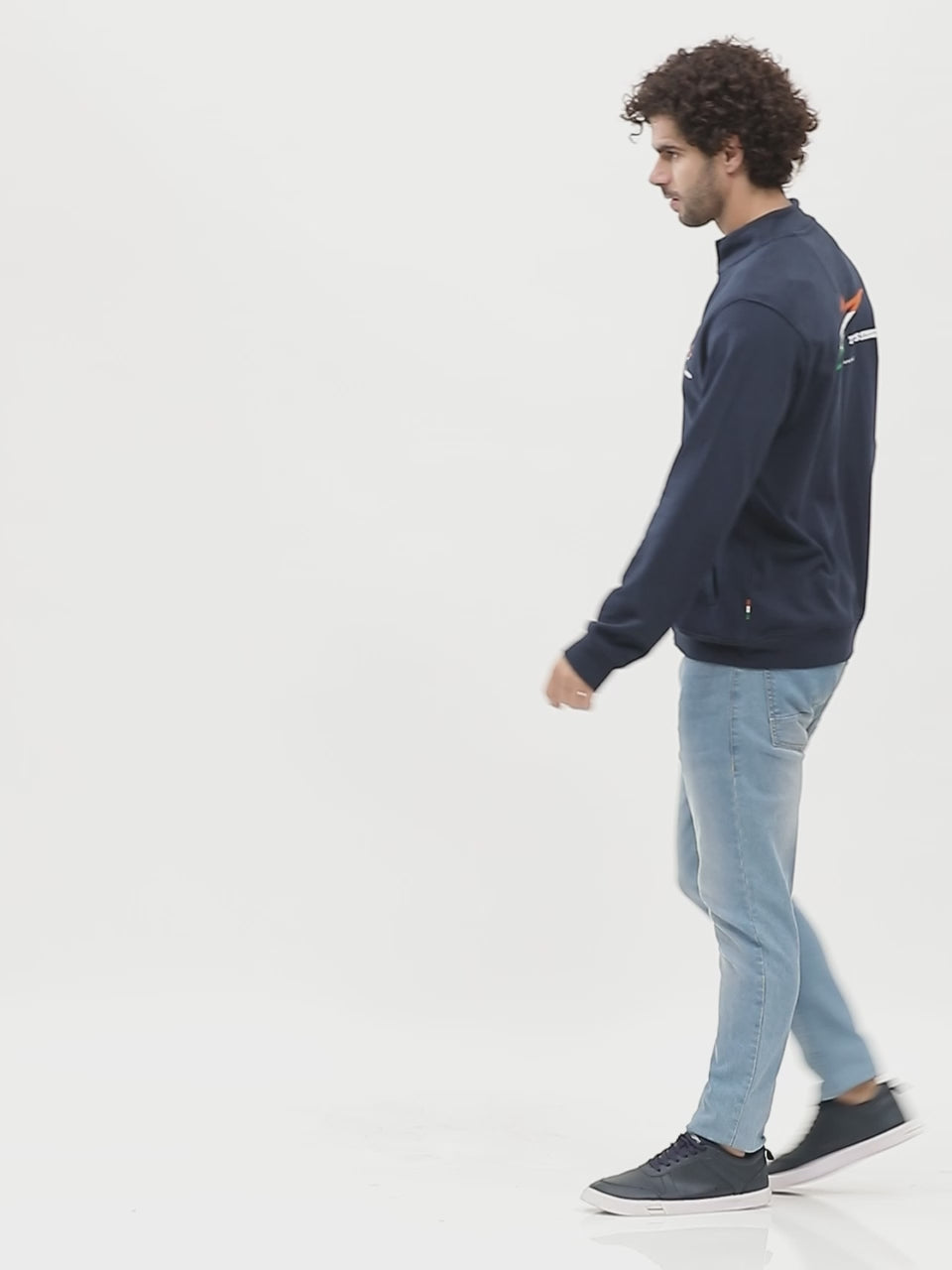 TVS Racing x Alpinestars High Neck Sweatshirt – 100% Cotton French Terry, Ultra-Soft Comfort, Breathable Anti-Odor Fabric, YKK Zipper, Ribbed Hem, Utility Pockets & Stylish Rider Look